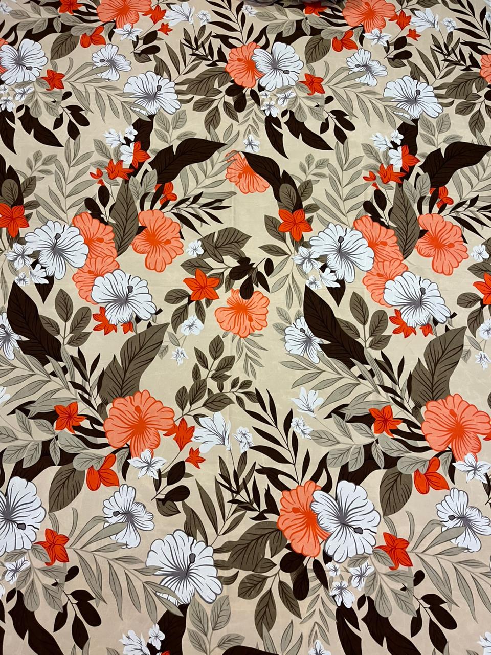 100% Orignal Crystal Cotton King Size Bedsheet Set (3-Piece)