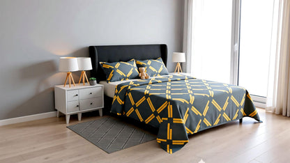 100% Orignal Imported Cotton King Size Bedsheet Set (3-Piece)